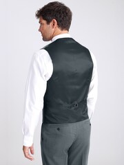 MOSS Teal Blue DKNY Slim Fit Waistcoat - Image 2 of 3