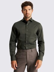 MOSS Tailored Fit Green Stretch Shirt - Image 1 of 2