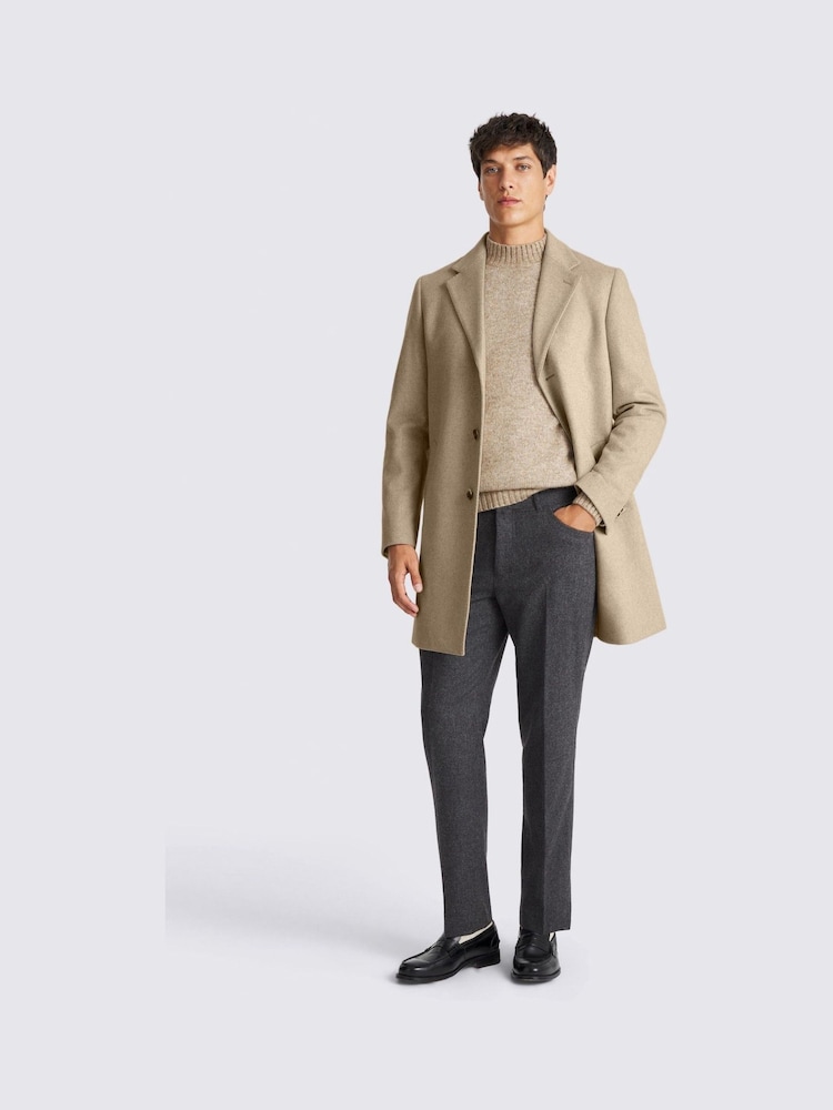 MOSS Natural Wool Blend Overcoat - Image 2 of 4