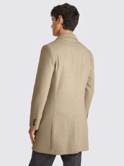 MOSS Natural Wool Blend Overcoat - Image 3 of 4