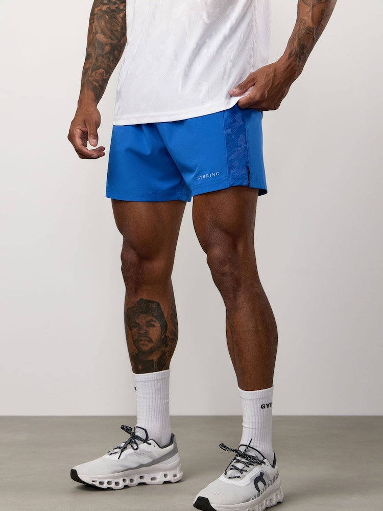 Gym King Blue Progress Panel Shorts - Image 1 of 4