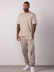 Gym King Brown Script Relaxed Fit T-Shirt - Image 1 of 4