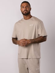 Gym King Brown Script Relaxed Fit T-Shirt - Image 2 of 4