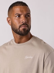 Gym King Brown Script Relaxed Fit T-Shirt - Image 4 of 4