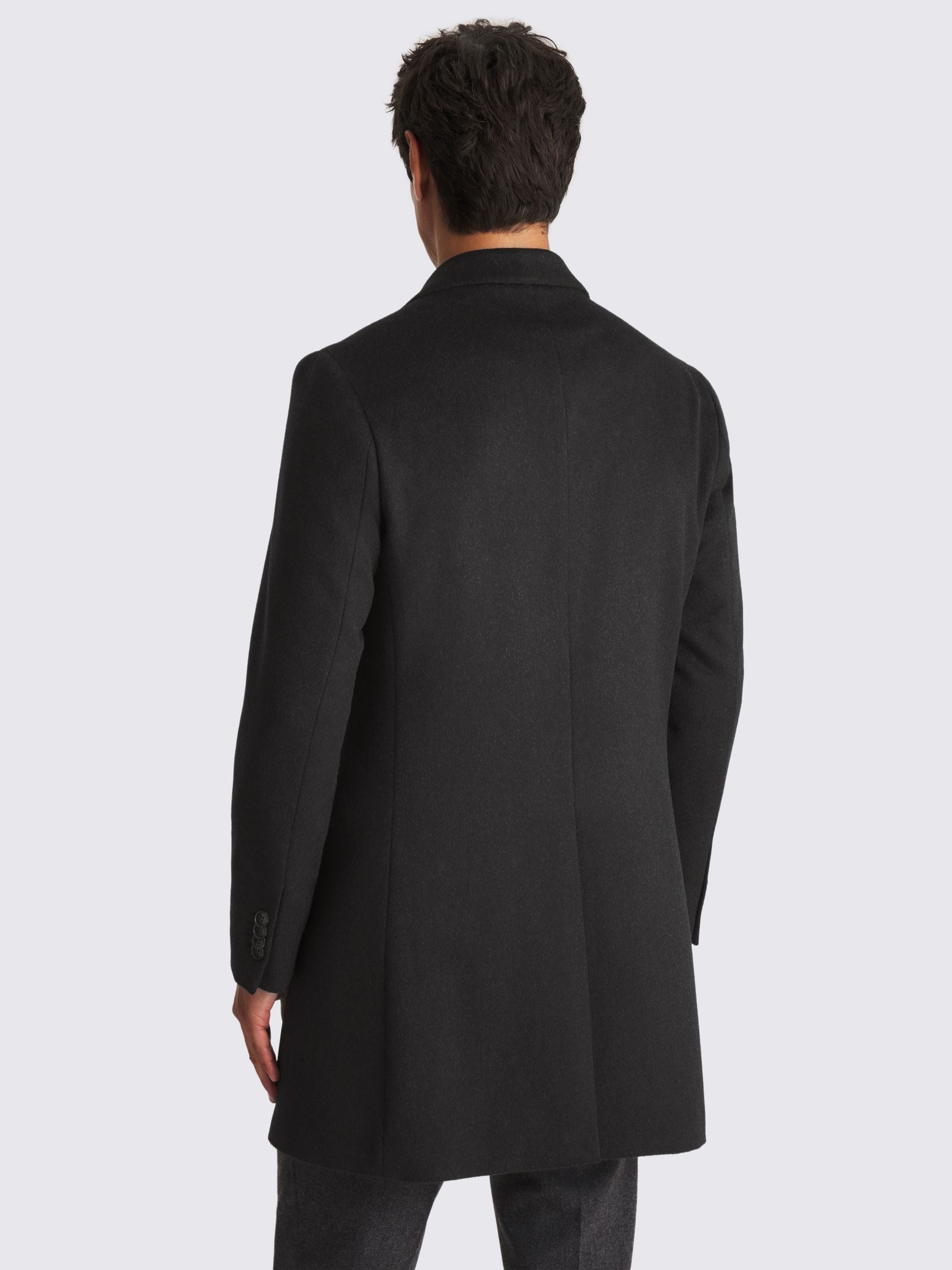 Buy MOSS Charcoal Wool Blend Overcoat from Next Australia