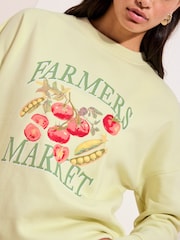 Friends Like These Green Farmers Market Graphic Sweatshirt - Image 1 of 4