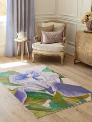 Voyage Maison Blue Darwen Cornflower Printed Rug - Image 1 of 3