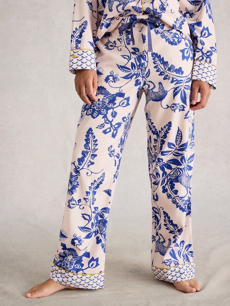 White Stuff Blue Nina Pyjamas Bottom - Image 2 of 6 White Stuff Blue Nina Pyjamas Bottom - Image 2 of 6