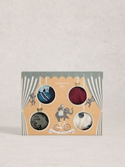 White Stuff Blue Circus Ankle Socks 4 Pack - Image 1 of 4