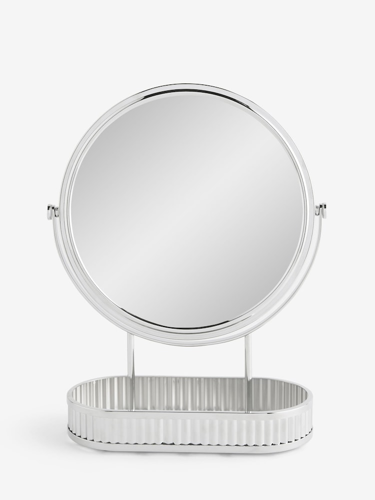 Rib 5x palielinājuma apaļais tualetes galdiņa spogulis - Attēls 4 no 4