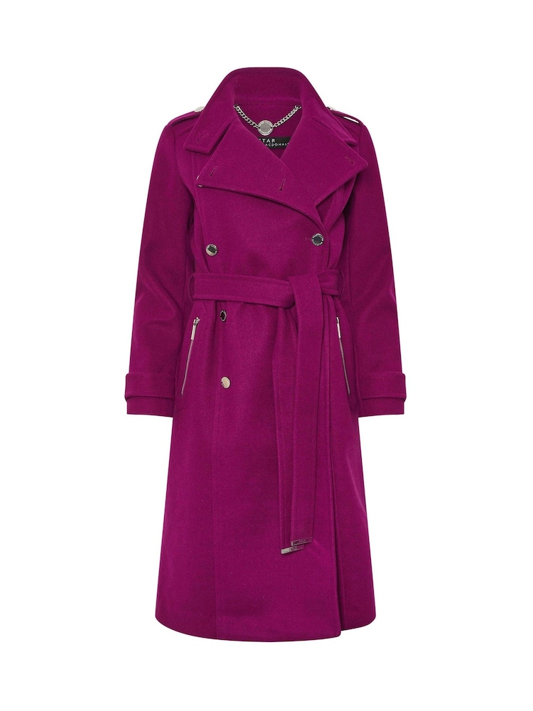 Star by Julien MacDonald Purple Military Coat - Image 6 of 6 Star by Julien MacDonald Purple Military Coat - Image 6 of 6