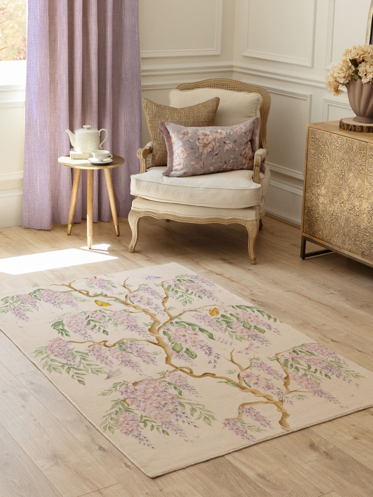 Voyage Maison Mauve Mariposa Meadows Printed Rug - Image 1 of 3