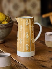 FatFace Yellow/White Floral Jug Vase - Image 2 of 5