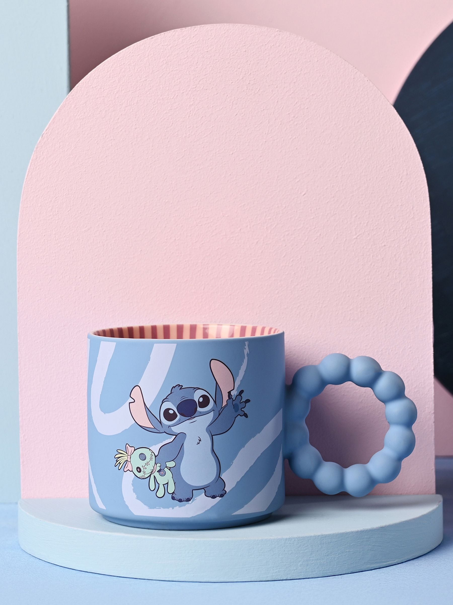 Disney Unisex Blue Widdop Stitch Ceramic Mug Stitch