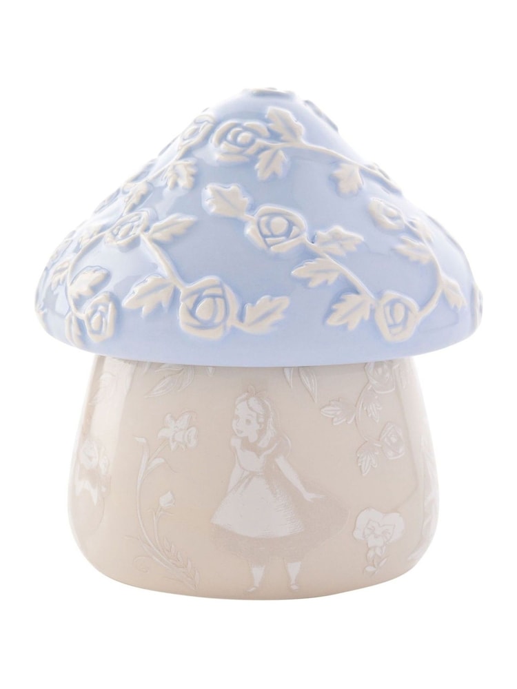 Widdop Blue Disney Alice in Wonderland Mushroom Trinket Box - Image 1 of 4 Widdop Blue Disney Alice in Wonderland Mushroom Trinket Box - Image 1 of 4