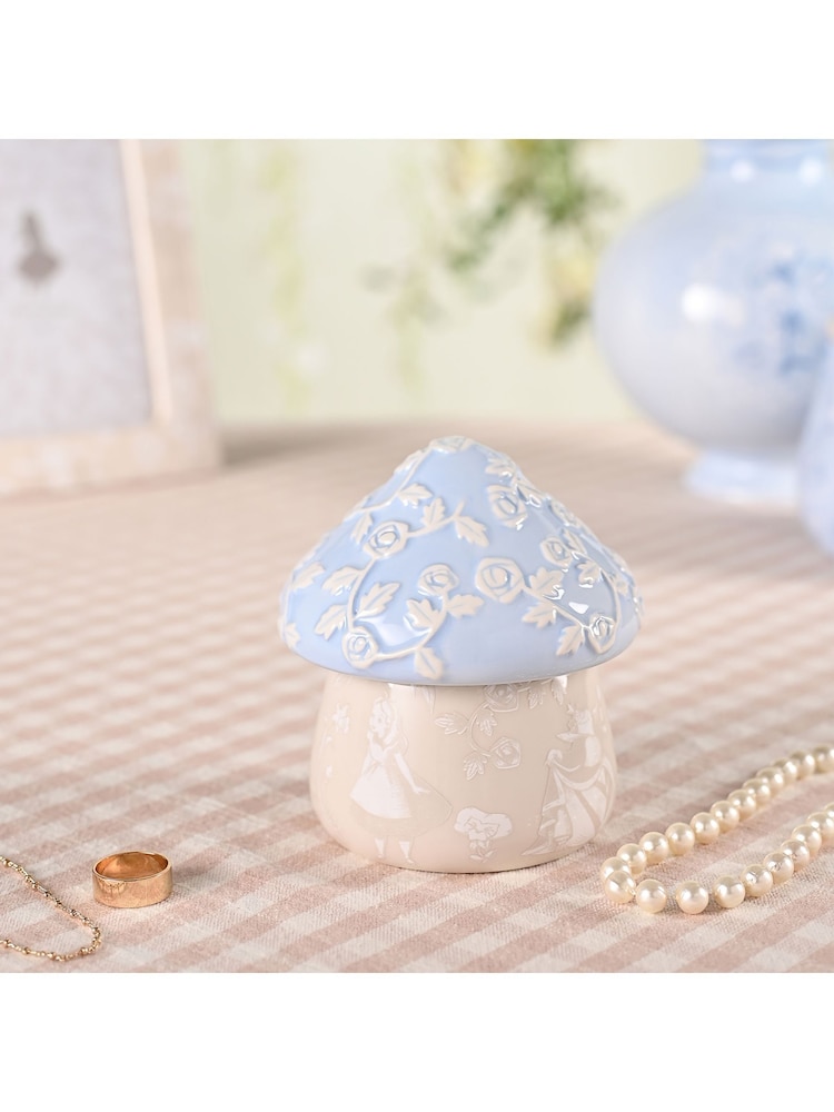 Widdop Blue Disney Alice in Wonderland Mushroom Trinket Box - Image 2 of 4 Widdop Blue Disney Alice in Wonderland Mushroom Trinket Box - Image 2 of 4