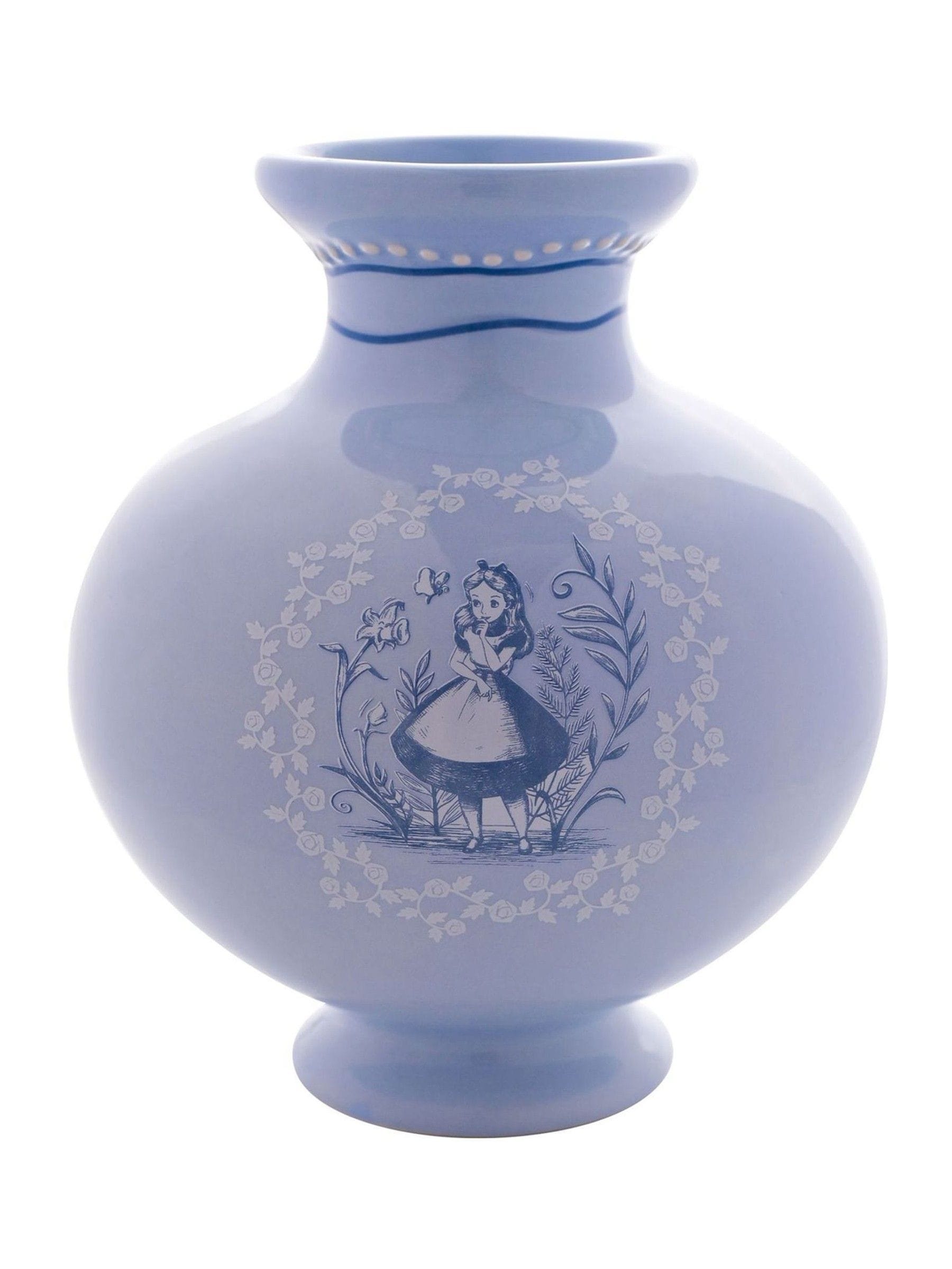 Disney Unisex Light Blue Widdop Alice In Wonderland Vase
