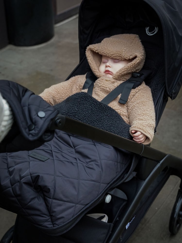 Tiba + Marl Black Universal Buggy Footmuff - Image 2 of 4 Tiba + Marl Black Universal Buggy Footmuff - Image 2 of 4