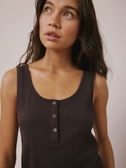 Blue/Brown Ribbed Vests 2 Pack - Image 6 of 6