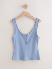 Blue/Brown Ribbed Vests 2 Pack - Image 9 of 11