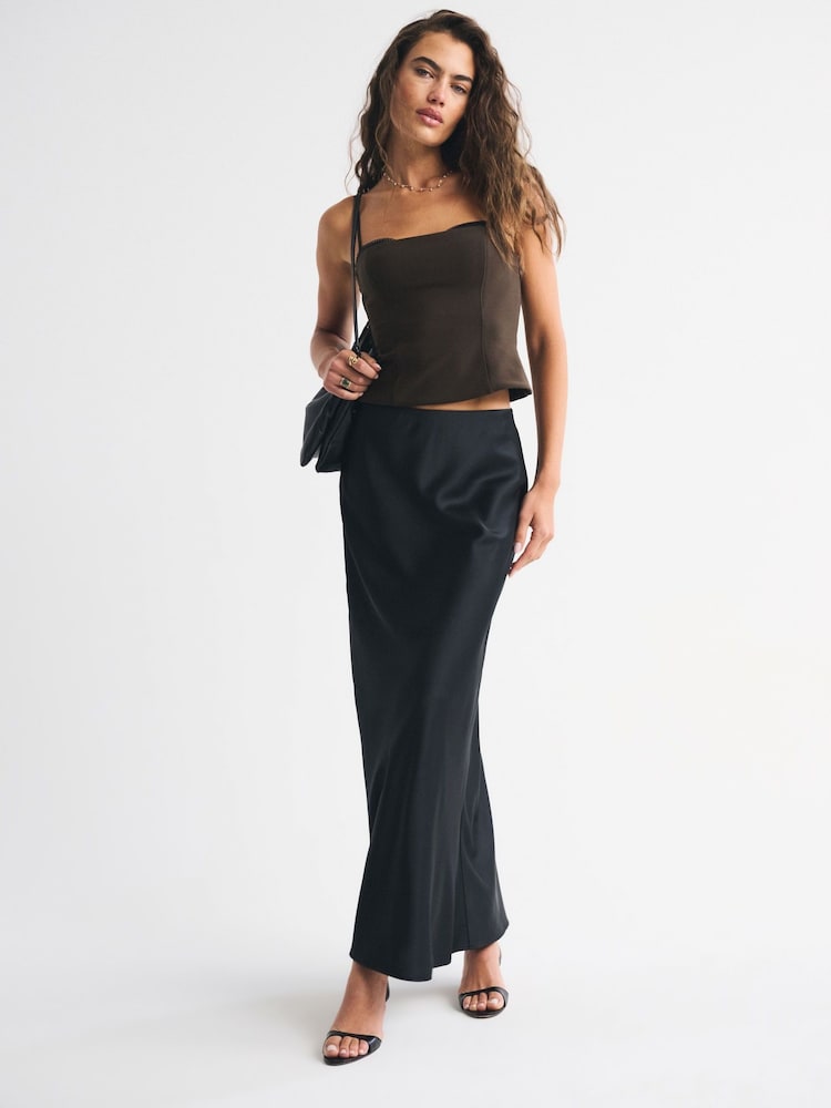 Abercrombie & Fitch Satin High Rise Maxi Skirt - 圖片 1,共 7 Abercrombie & Fitch Satin High Rise Maxi Skirt - 圖片 1,共 7