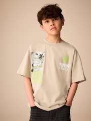 Stone Back Print Guardians Of The Galaxy Groot T-Shirt (3-16yrs) - Image 1 of 4