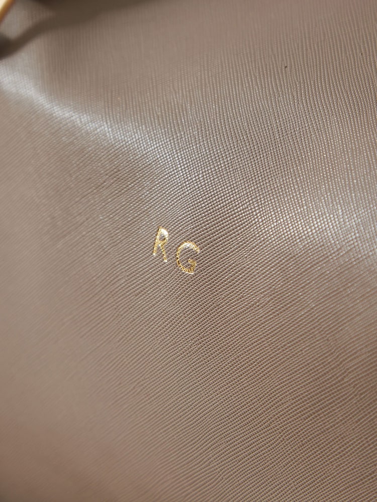 Personalised Weekend Holdall Bag in Taupe by Made Yours - Image 2 of 2 Personalised Weekend Holdall Bag in Taupe by Made Yours - Image 2 of 2