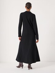 Hush Black Polo Neck Knitted Midi Dress - Image 2 of 4