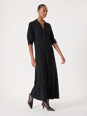 Hush Black Polo Neck Knitted Midi Dress - Image 3 of 4