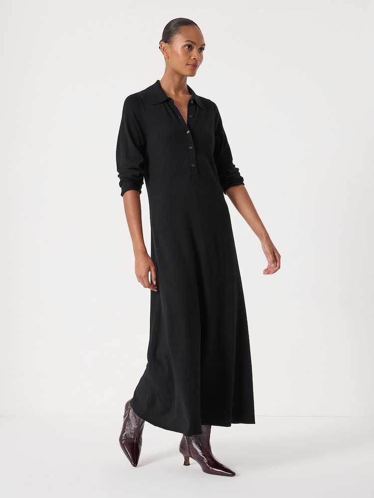 sheer knit maxi dress Ozias Halter Semi Sheer Knit Maxi Dress - Deep Purple