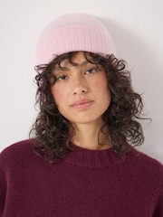 Hush Pink Cashmere Beanie - Image 1 of 4