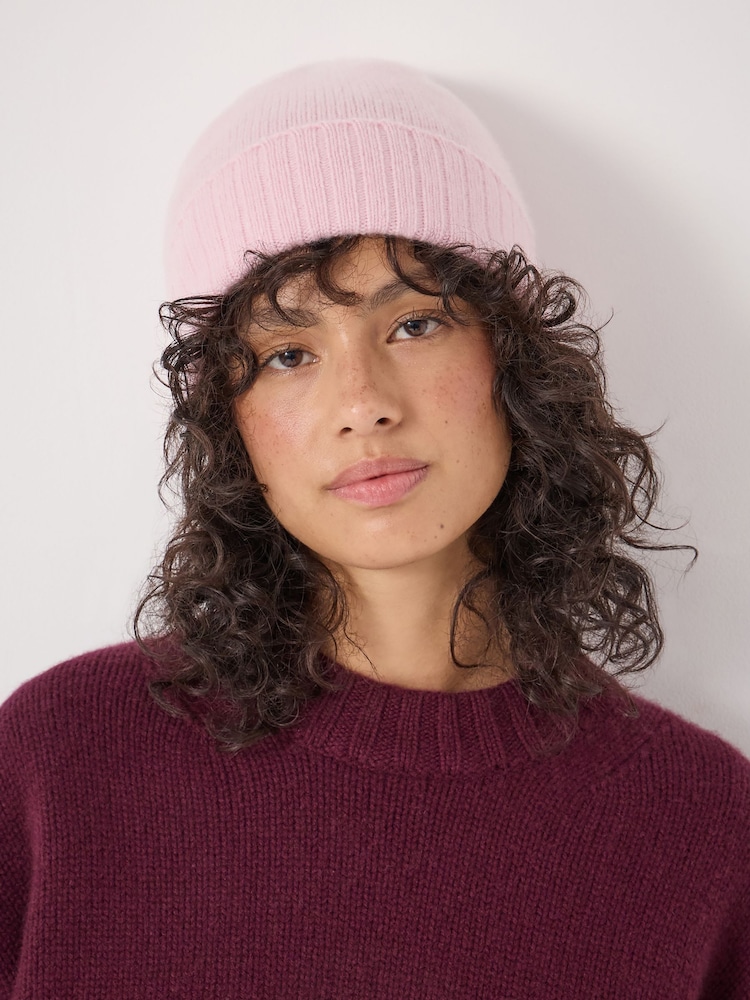 Hush Pink Cashmere Beanie - Image 1 of 4