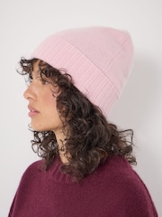 Hush Pink Cashmere Beanie - Image 3 of 4