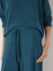 Hush Green Elle Supersoft Wide Leg Joggers - Image 3 of 5
