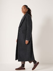 Hush Black Meridah Italian Wool Coat - Image 1 of 6