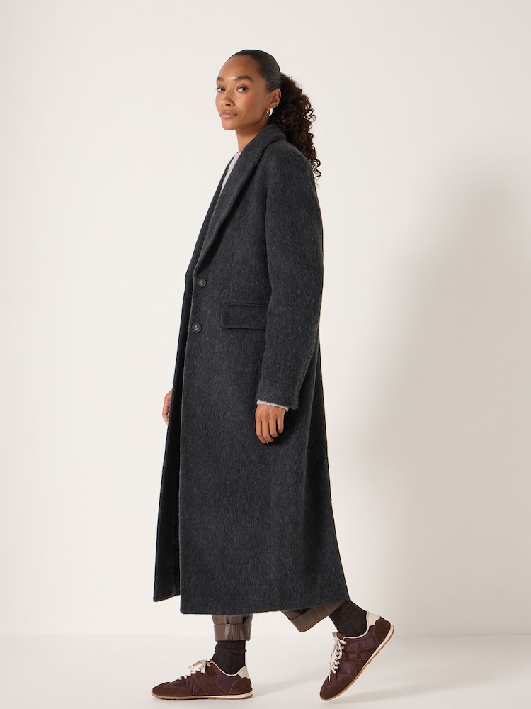 Hush Black Meridah Italian Wool Coat - Image 1 of 6