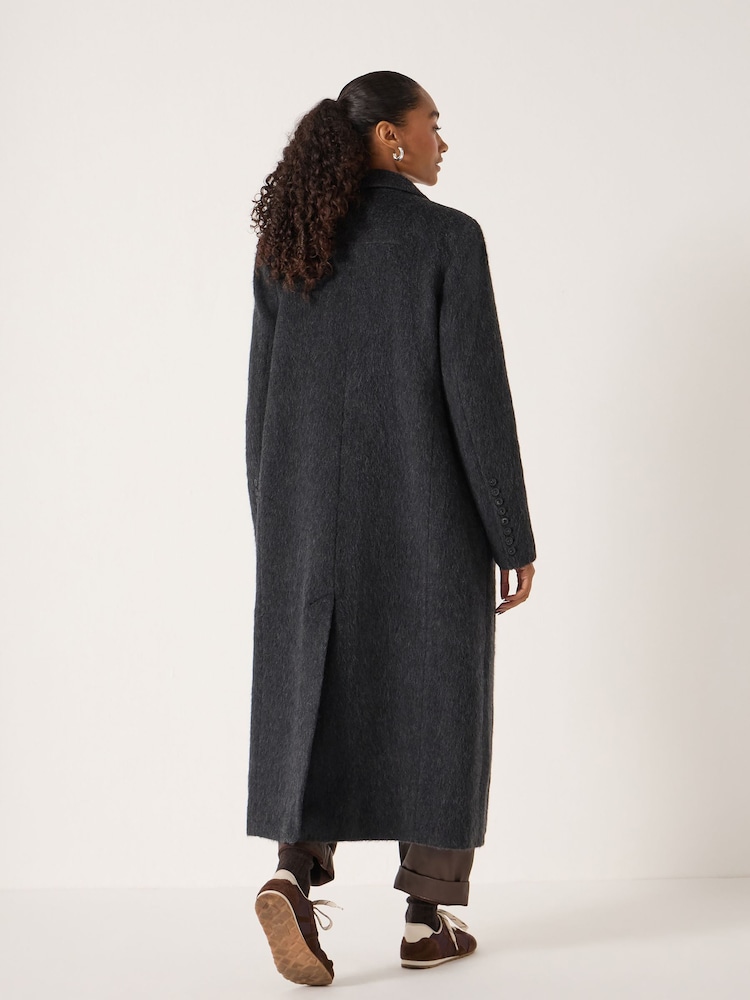 Hush Black Meridah Italian Wool Coat - Image 2 of 6