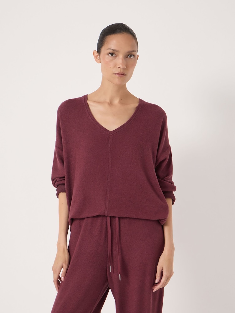 Roxa - Blusa Hush Gillian Supersoft V-Neck - Imagem 1 de 5