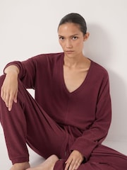 Roxa - Blusa Hush Gillian Supersoft V-Neck - Imagem 4 de 5