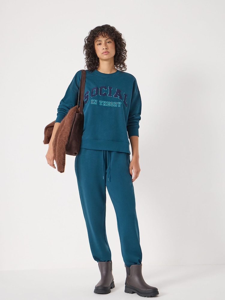 Hush Green Social In Theory Graphic Sweatshirt - Image 2 of 5