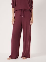 Hush Purple Elle Supersoft Wide Leg Joggers - Image 1 of 5