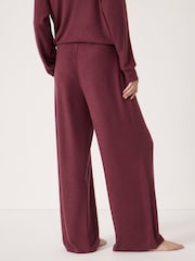Hush Purple Elle Supersoft Wide Leg Joggers - Image 4 of 5