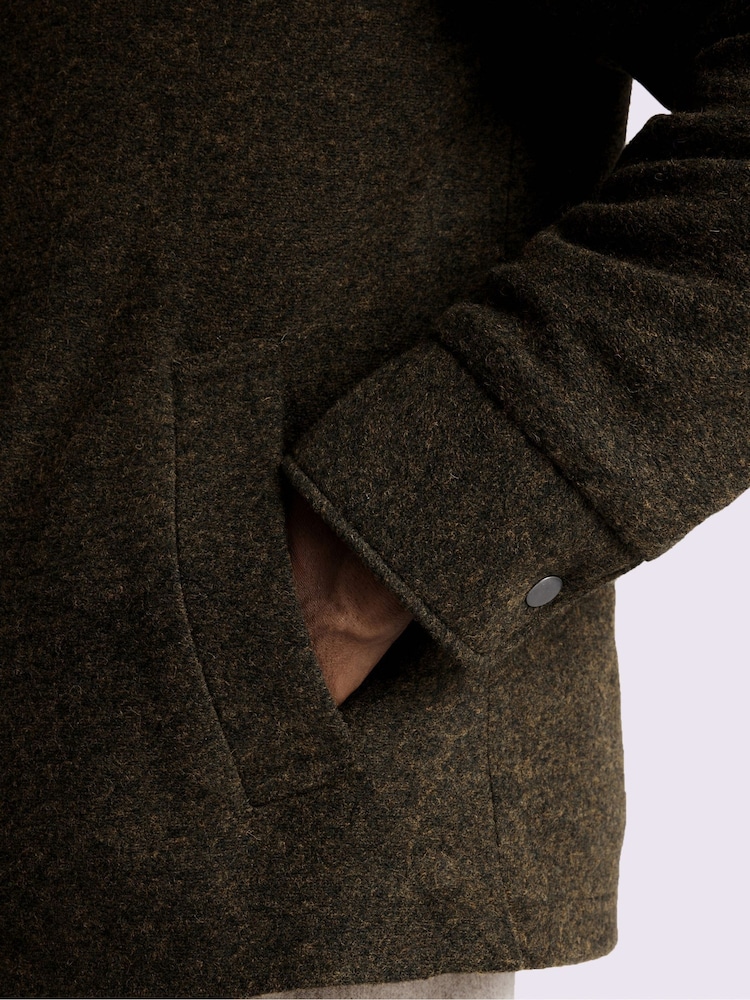 MOSS Green Knit Zip Jacket - Image 4 of 4 MOSS Green Knit Zip Jacket - Image 4 of 4