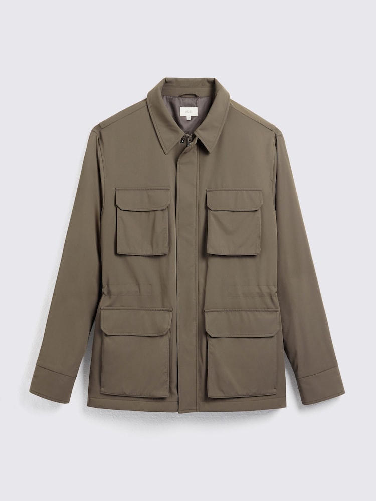 MOSS Taupe Field Jacket - Image 5 of 5 MOSS Taupe Field Jacket - Image 5 of 5