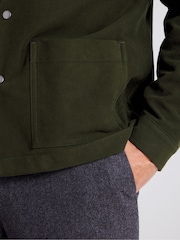 Khaki Green Moleskin Chore Overshirt - Image 4 of 4