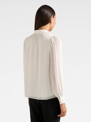 Forever New White Morgan Trimmed Blouse - Image 2 of 5