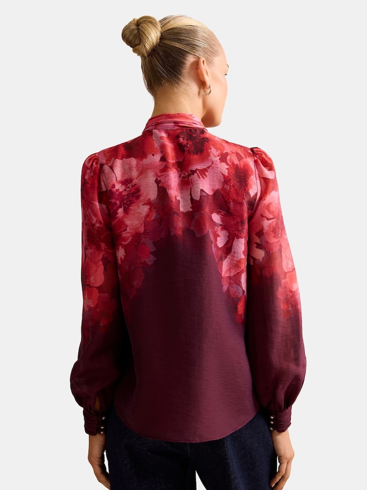 Forever New Emilia Printed Blouse Contains Linen - Imagem 2 de 5