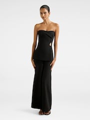 Forever New Black Joanna Petite Strapless Jumpsuit - Image 1 of 4