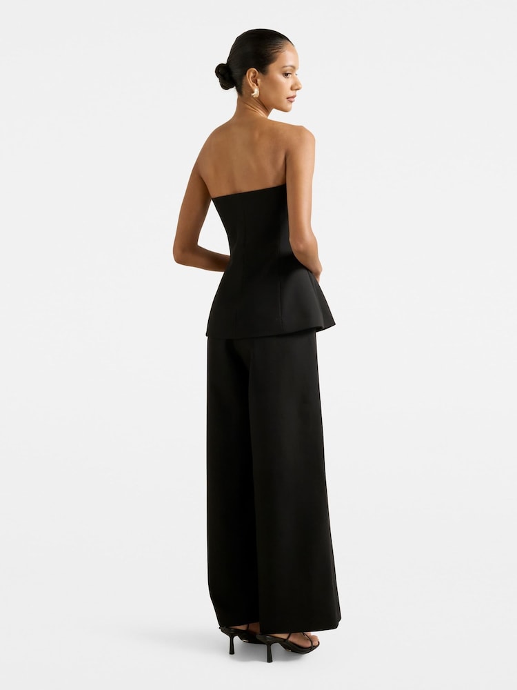 Forever New Black Joanna Petite Strapless Jumpsuit - Image 2 of 4