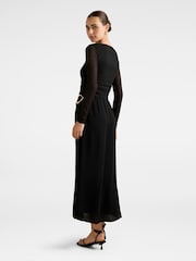 Forever New Black Arabella 2-In-1 Midi Dress - Image 2 of 4